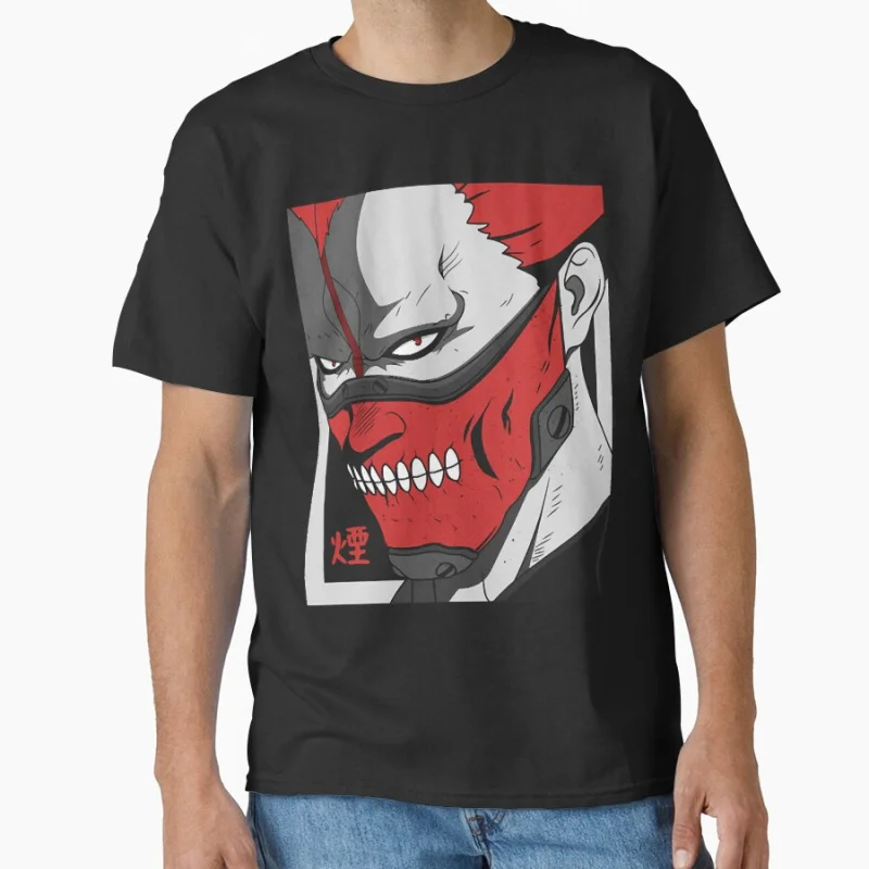 

80s vintage gift tee En Dorohedoro Manga caiman Gothic Comics kaiman Anime T-shirt large size Tops S-6XL
