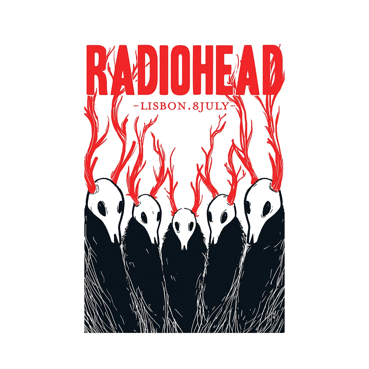 Scandinavian Classic Vintage Wall Art Rock Band Radiohead Music Canvas Paintings Posters & Prints Home Bedroom Living Room Decor image 3