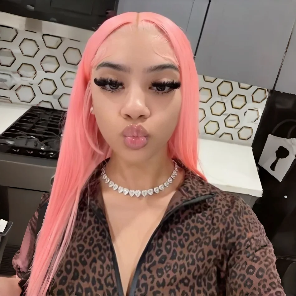 

13X6 13X4 Pink Human Hair Wig Straight Hd Lace Frontal Wig Pre Plucked Colored Brazilian Lace Front Wigs For Women 30 36 Inch