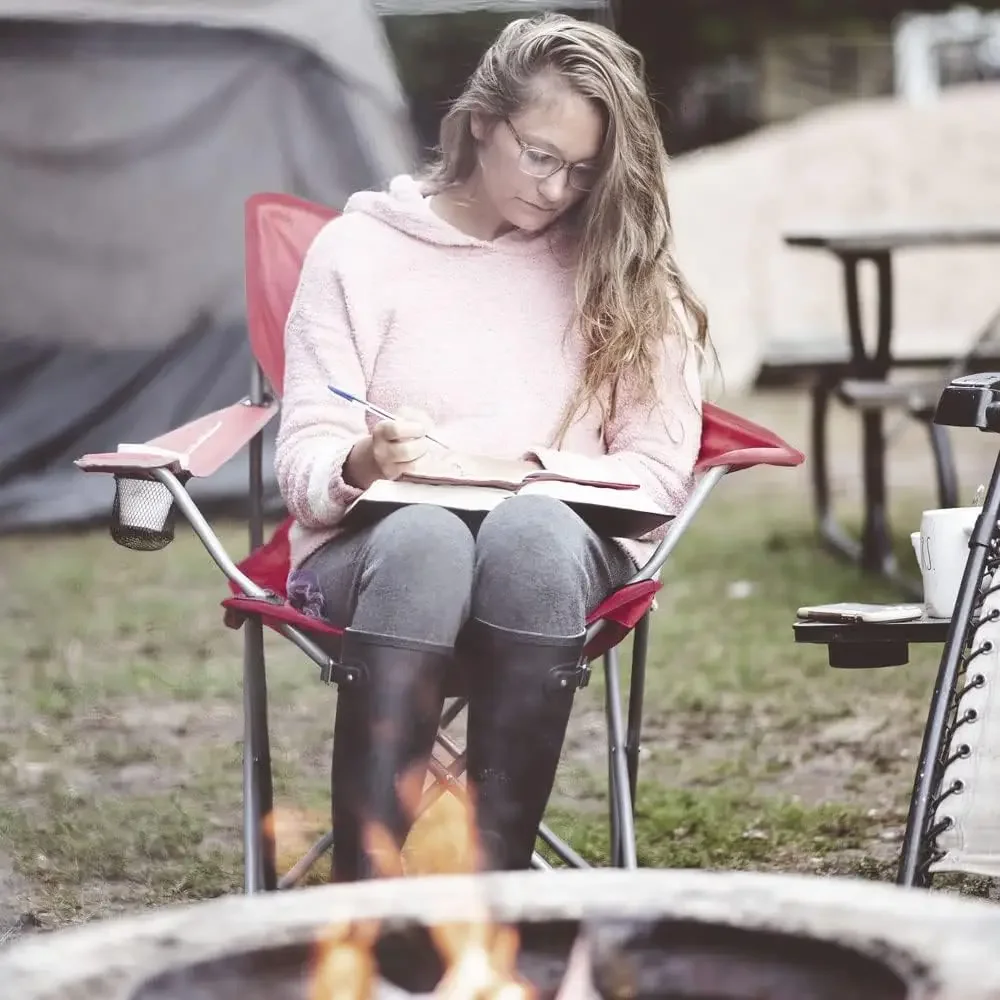 Sedia pieghevole Trail rossa (confezione da 2)