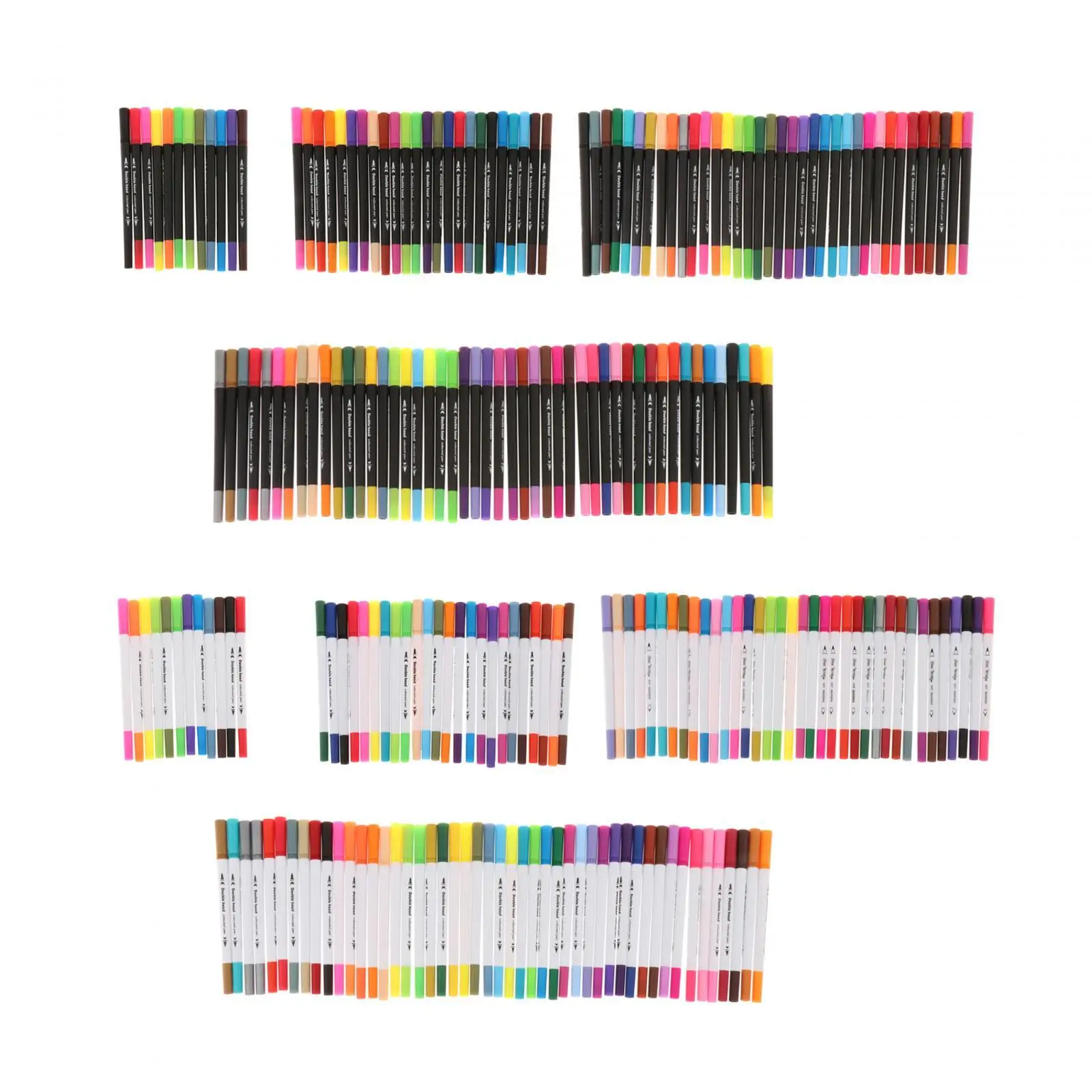 Podwójna końcówka pędzelek do zdobień gładkie markery malarskie kolor pisaki zestaw długopisów akwareli