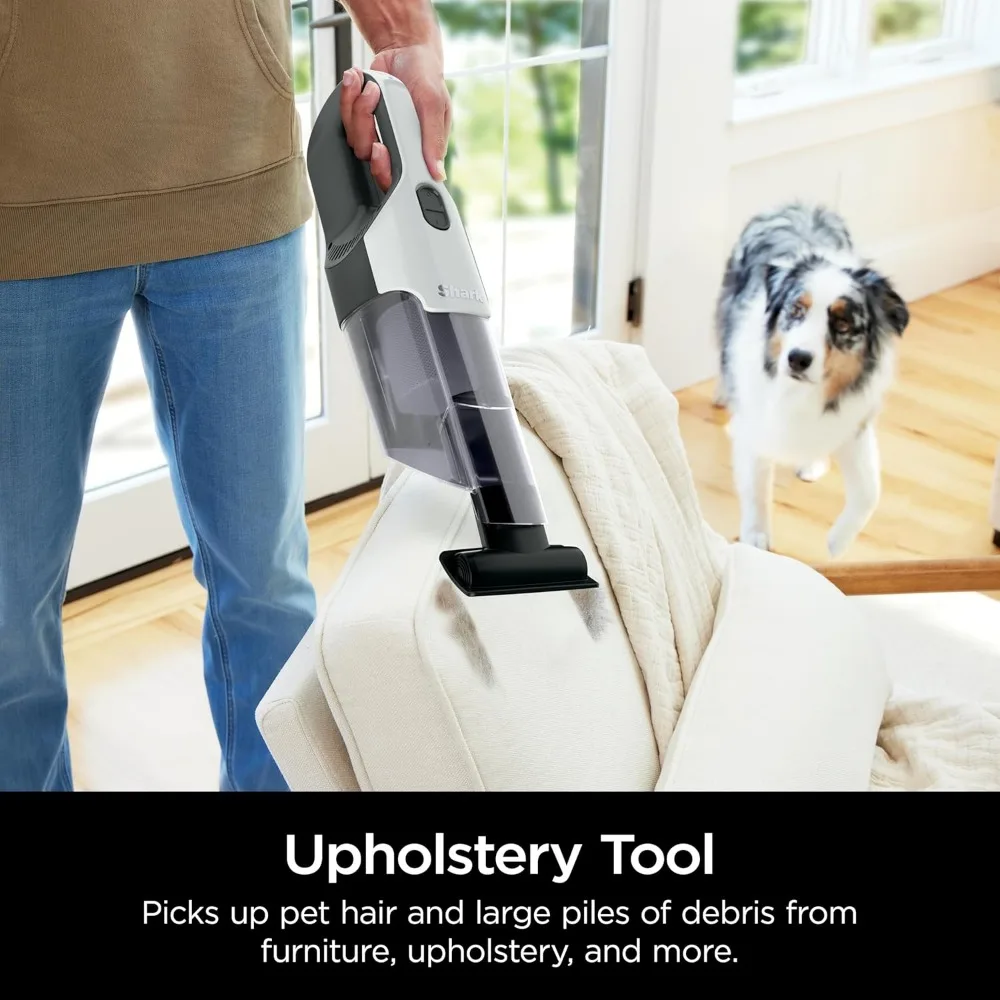 Aspirapolvere portatile per la depilazione di animali domestici: aspirazione ad alta velocità, design leggero, pattumiera extra large, ideale per la pulizia delle tappezzerie