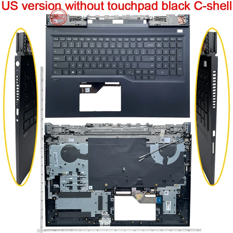 

New Palmrest top case cover for DELL inspiron 17 G7-7700 P46E001 0RC7PR RC7PR US Keyboard Upper case RGB Backlit