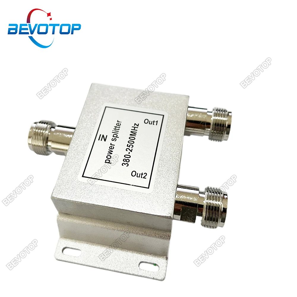 

BEVOTOP Two power divider N type radio frequency divider 380MHZ-2500MHz 2.4G 5.8G one point two power Splitter