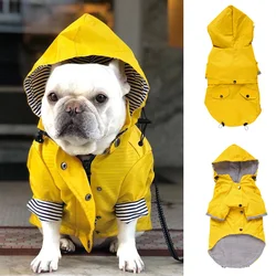 Fashion French Bulldog Pet Rain Coat for Small Medium Dogs Waterproof Puppy Dog Clothes Pug Corgi Pitbull mascotas Raincoat