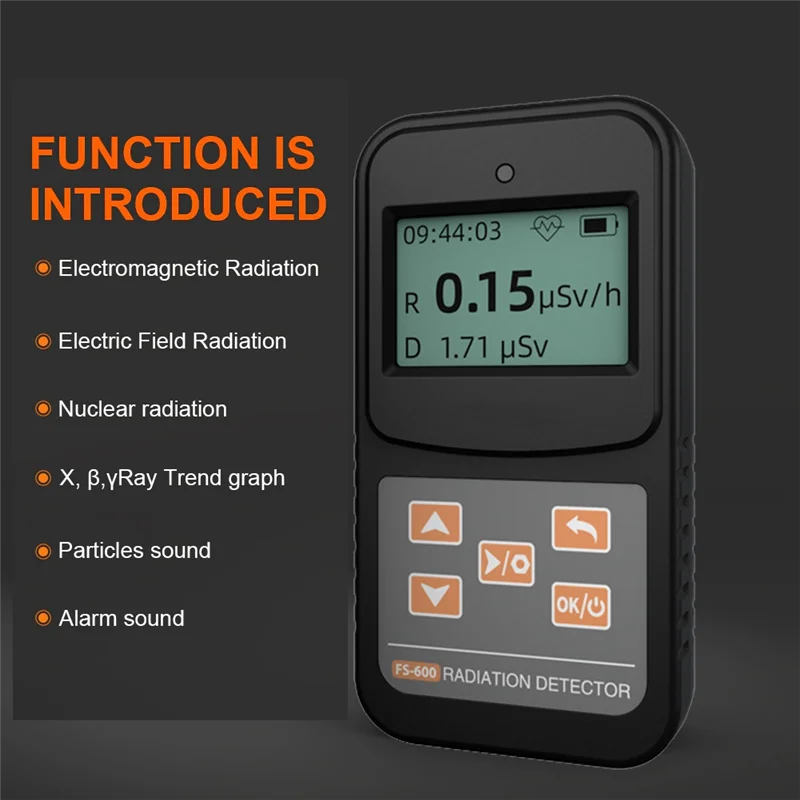 

N88R Geiger Counter Nuclear Radiation Detector Β Y X-Ray Detection Geiger Radioactive Detector LCD Display Household