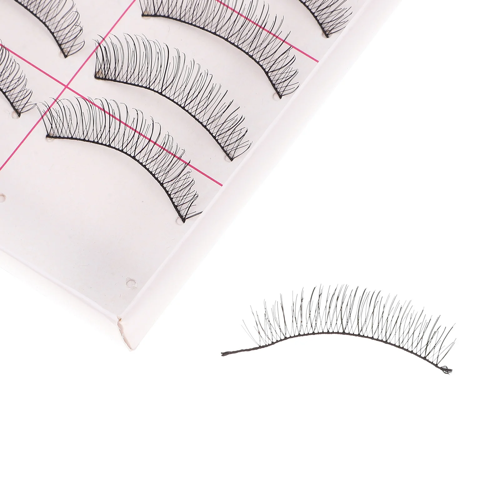 Sztuczne rzęsy czarne długie ręcznie robione objętość pogrubiające kręcone rzęsy dla błyszczących oczu wielofunkcyjne profesjonalne do makijażu