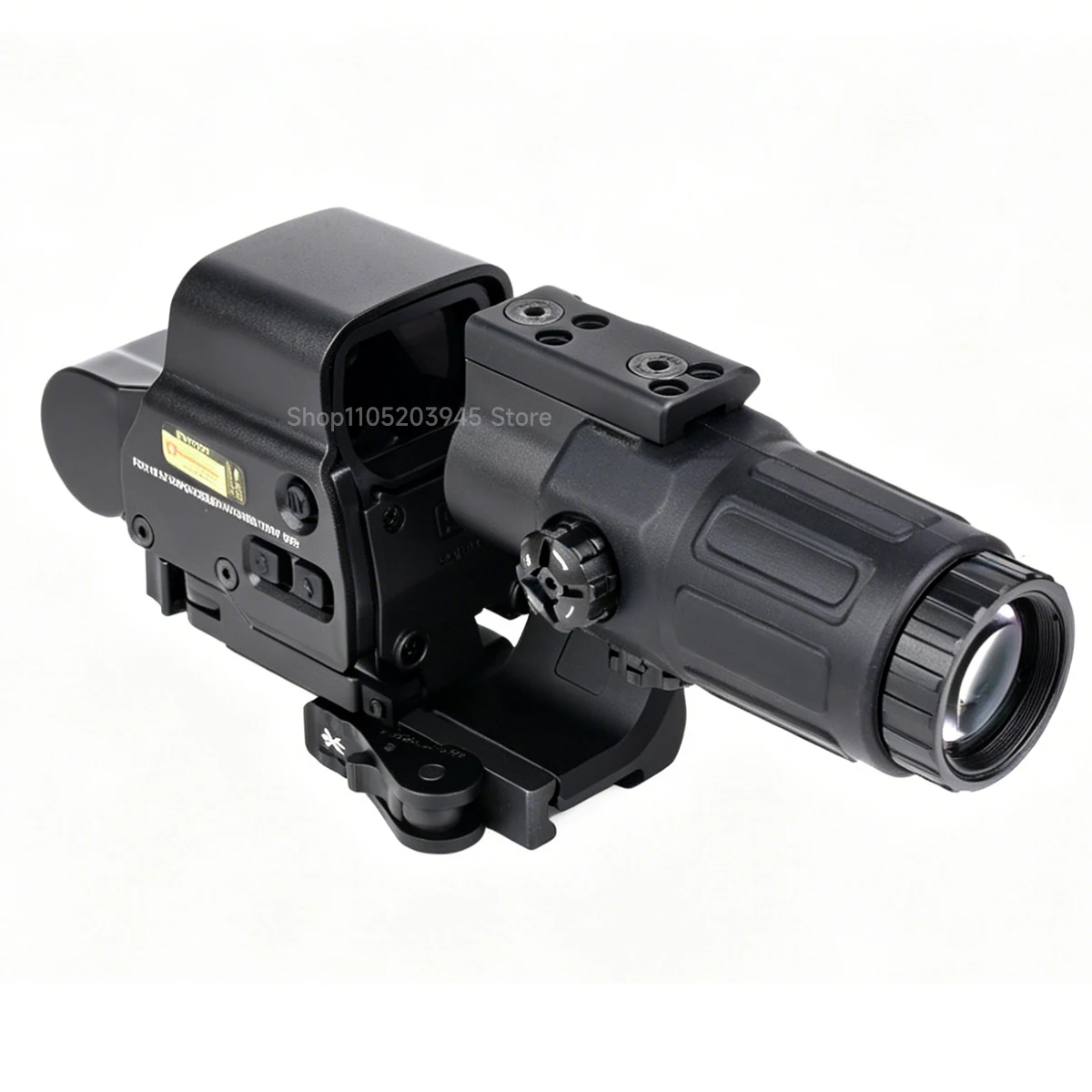 EXPS3 558 Holographic Red Green Dot Sight Combination Height Increase FAST FTC G33 G45 Magnifier Flip Mount Optic Rifle ScopeX view 4