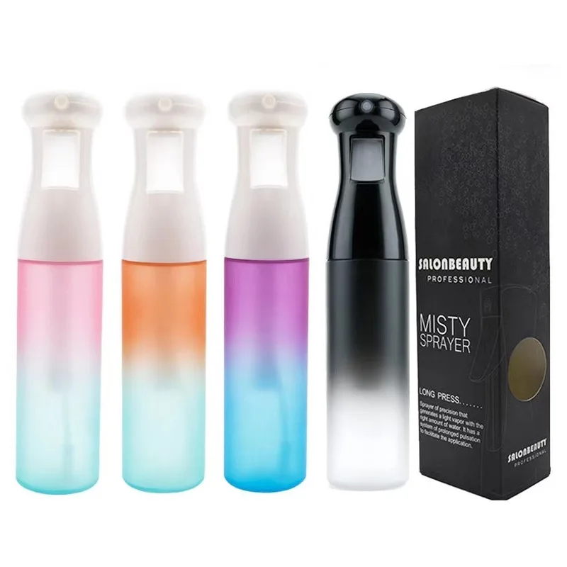 Garrafa de spray de alta pressão, lata de água para barbeiro, pulverizador de névoa fina, recipiente recarregável, suprimentos de barbearia, atacado