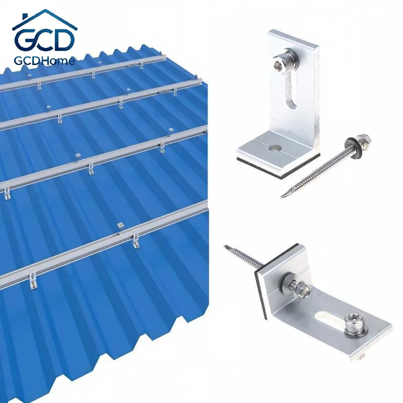Heavy Duty L Shaped Aluminum Solar Panel Mount Bracket for RV Marine Boat Off Grid Rooftop Solar Installation