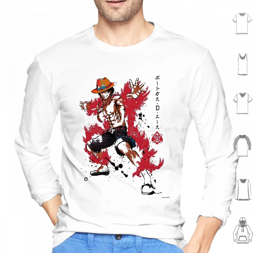 Fire Fist Ace Hoodie cotton Long Sleeve Anime Manga Japan Pirates Monkey D Luffy Gold D Ace Roronoa Zoro Law