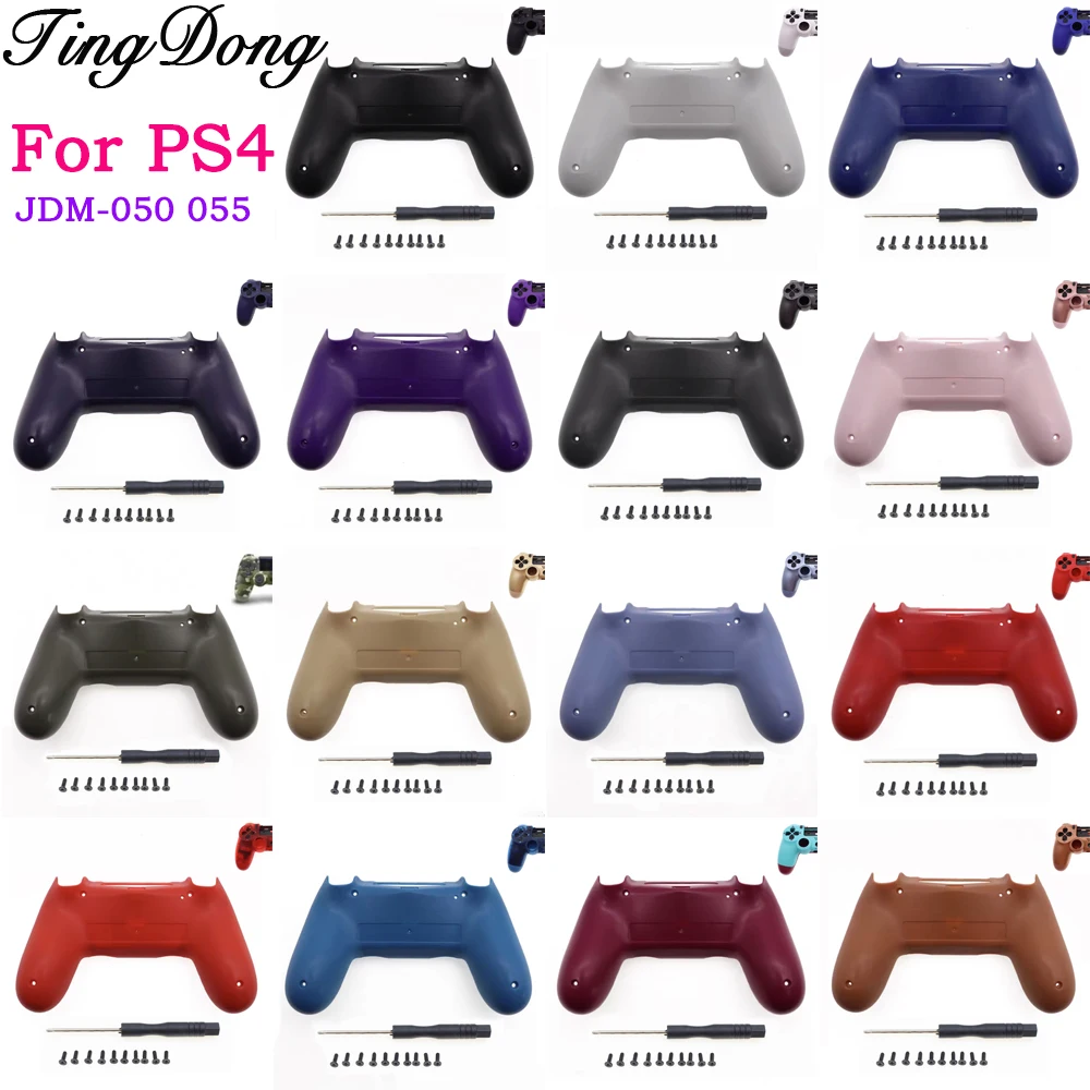 1Set  Replacement Back Housing Shell Cover For PS4 5.0 JDM-050 055 CUH-ZCT2 Controller with Screws Phillips Screwdriver