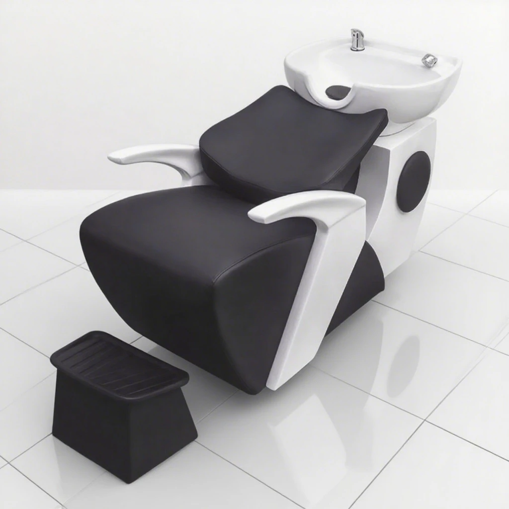 Hair Wash Recliner Ergonomic Half Recumbent Layout Multi-use Hair Flushing Gear For Commercial Hair Styling & Skin Care Shop
