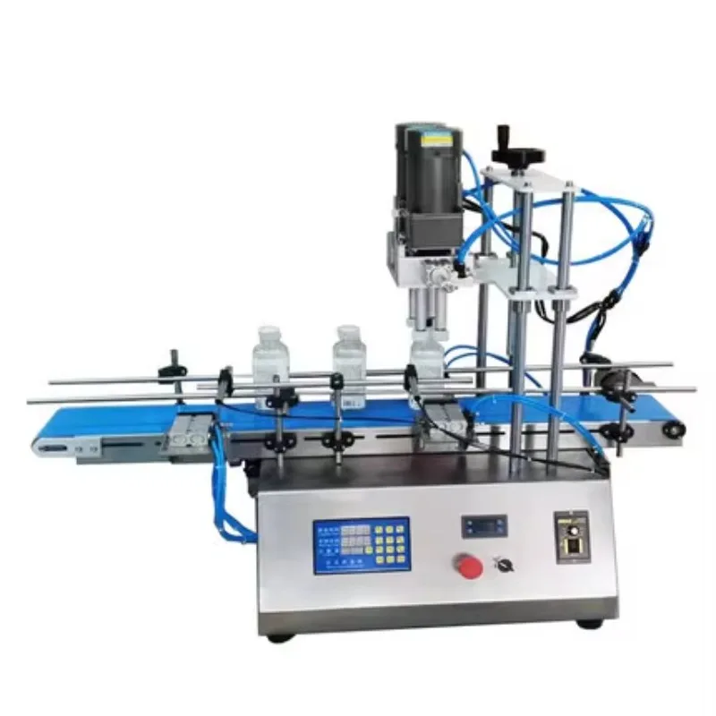 Automatic Powder Bottle Screw Capper Pneumatic Wood and Plastic Capping Machine for Food and Beverage Application