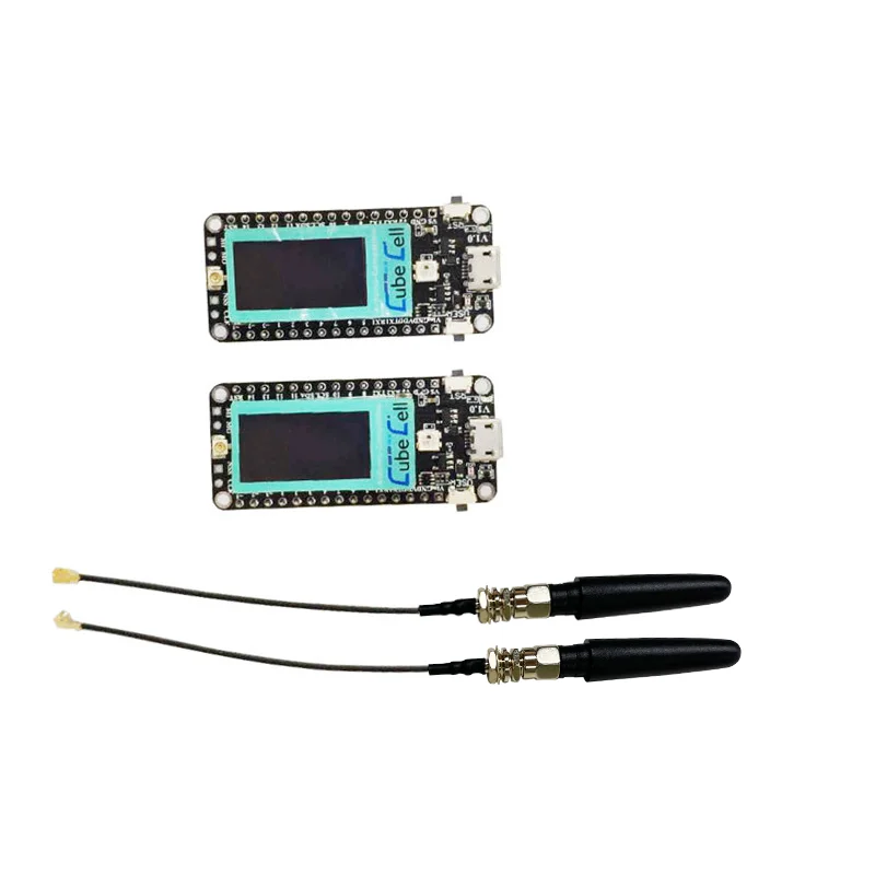 2 pieces 433-510HMZ 868-915MHZ Lora Node ASR6502 CubeCell Module/Development board for arduino