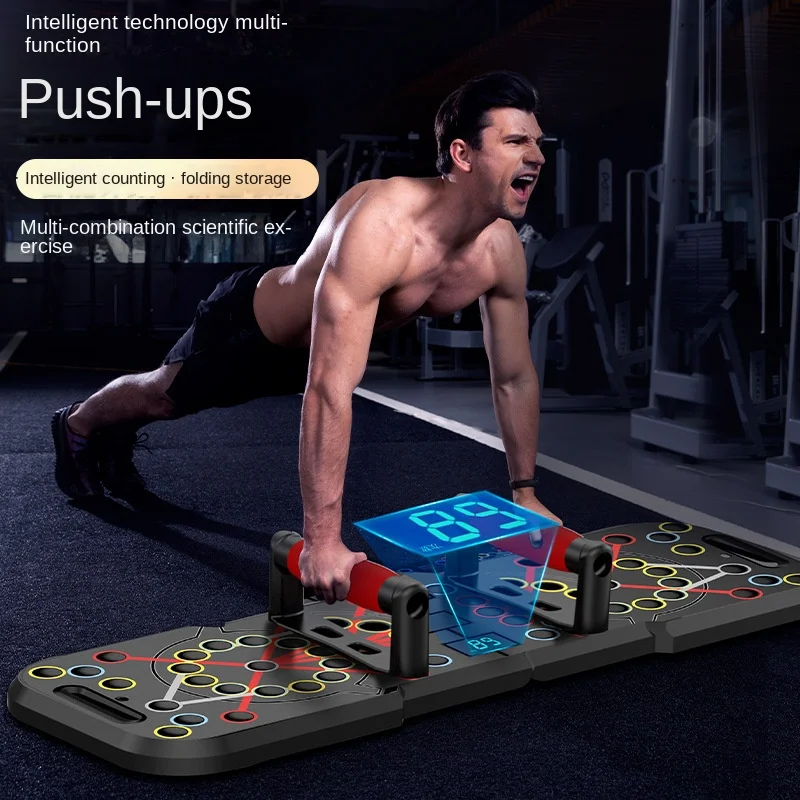 

Counting Push Up Board Chest Muscle Exercise Training Multifunctional Electronic Stands Portable Fitness Equipment Home