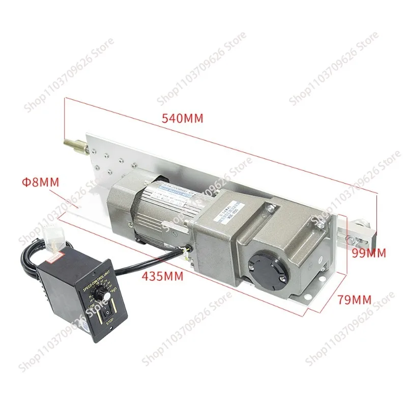 Telescopic Linear Actuator 120W AC Electric Motor+Speed Controller 110V/220V DIY Reciprocating Linear Motor Stroke 160mm/6.3inch