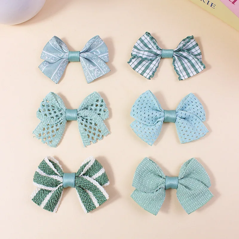 

200 шт./лот, тканевые банты ручной работы 2,55 дюйма для аксессуаров для волос своими руками