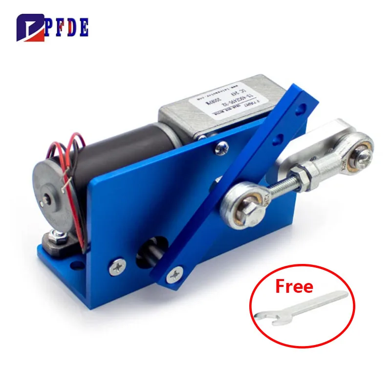 DIY Design DC 12V 24V  Linear Actuator Reciprocating Motor Stroke 35 60 90 Degrees 7-470rpm DC Worm Geared Motor Adjustable
