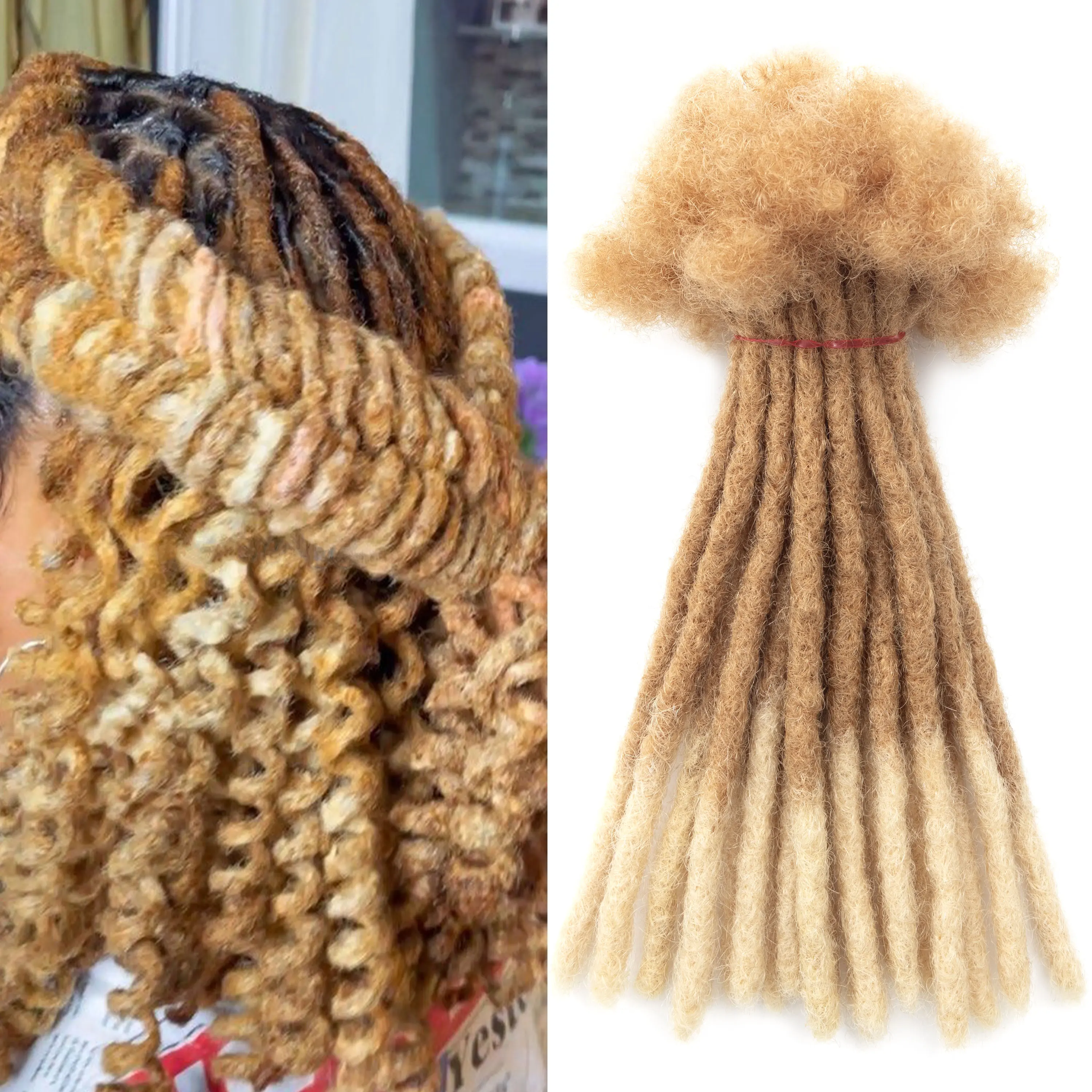 20 فروع/حزمة 0.6 سنتيمتر سمك تلميح شقراء 100% شعر بشري حقيقي الرهبة قفل ملحقات كامل اليدوية تمديد دائم حزم