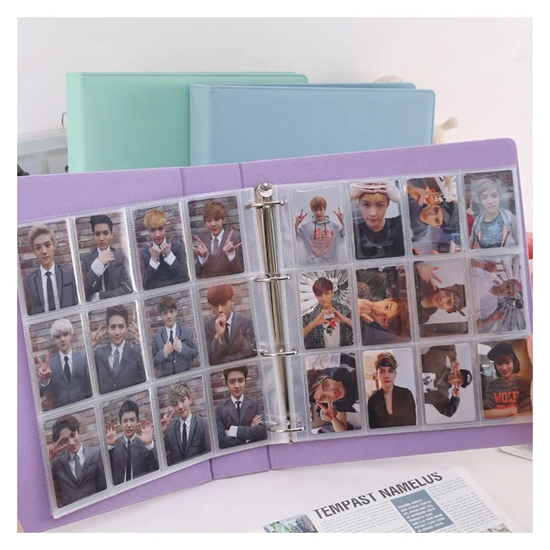 12-Fächer-Fotokartenordner, Kpop-Fotokartenhalter, Ordner für Idol-Karten, Sammelalbum, großes, breites 3-Zoll-Fotoalbum, koreanischer 포카 바인더