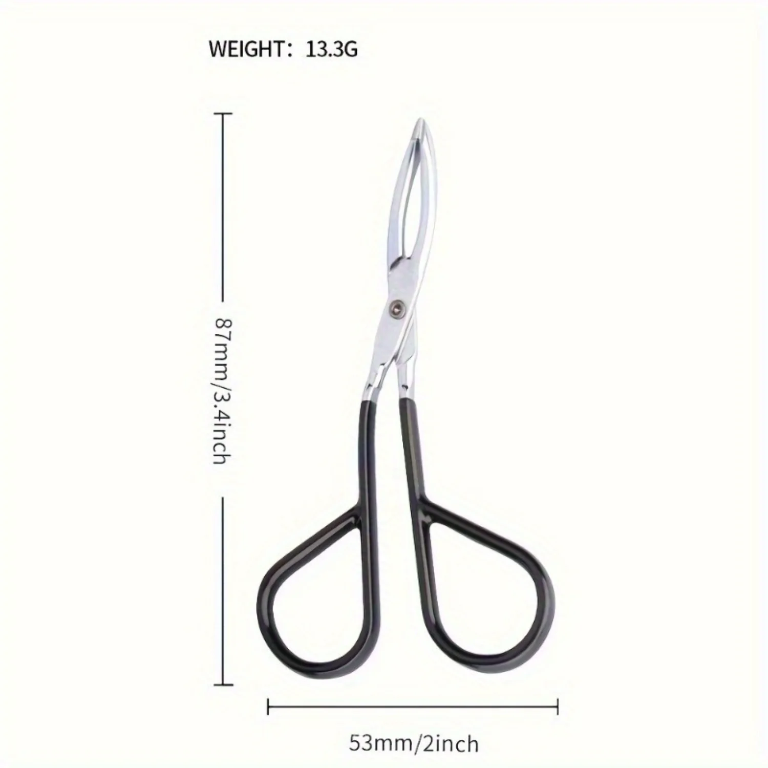 Многофункциональный прецизионный металлический пинцет для бровей с ножничной ручкой, нелегкий инструмент для выщипывания волос для мужчин и женщин