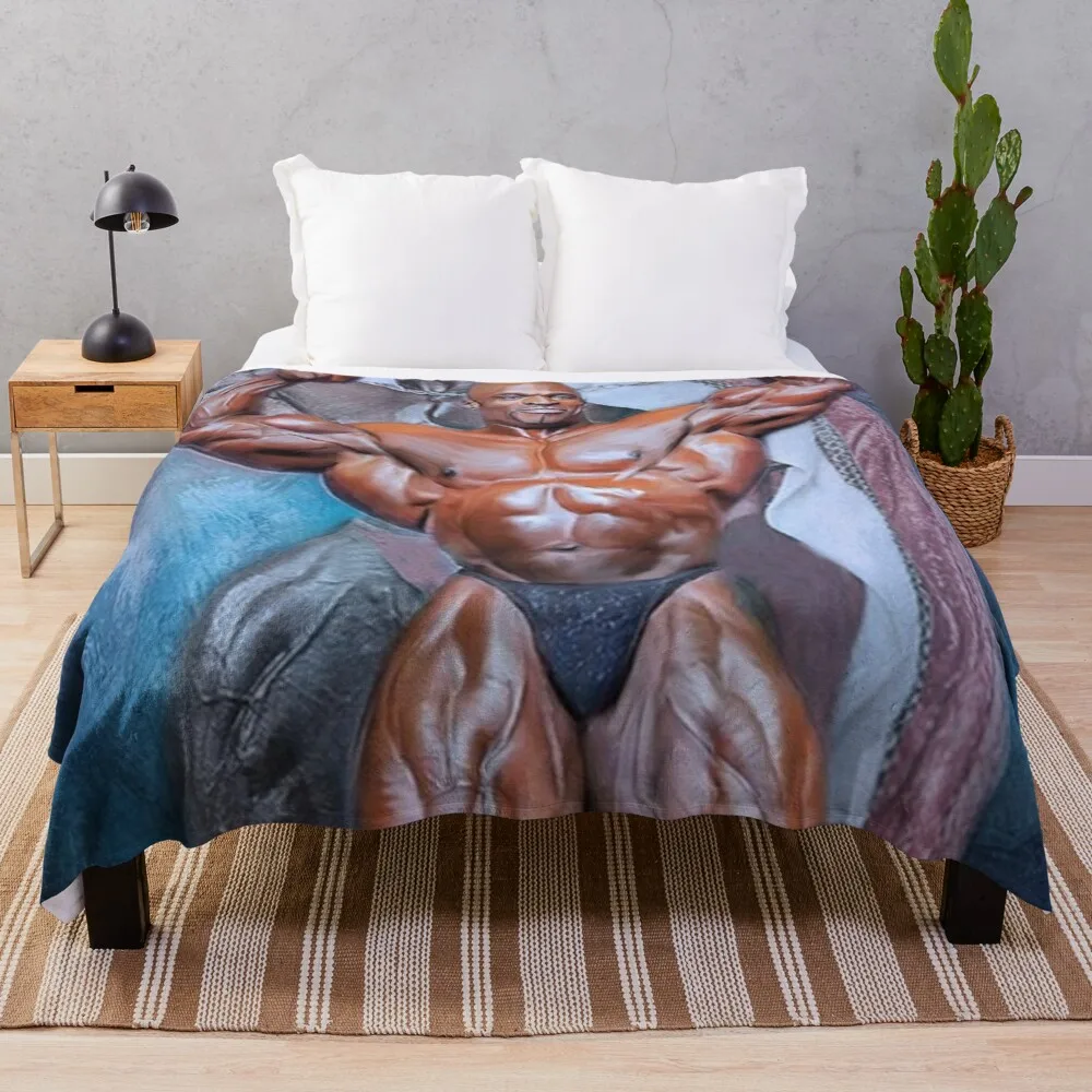 Ronnie Coleman Mr Olympia BodybuildingThrow Blanket Nap Blanket Comforter Blanket