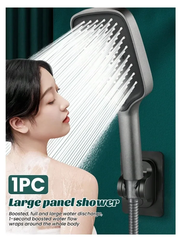 1PC 3 Mode Adjustable Rainfall Shower Large Flow Showerhead High Pressure Water Saving Shower Mixer Bathroom Accessories