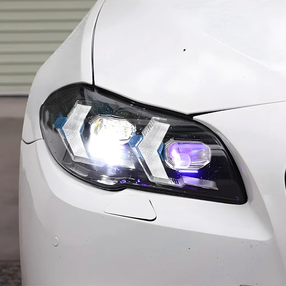 For BMW F10 F11 F18 525i 530i 535i 2010-2017 Auto Headlights Assembly Upgrade Startup Effect LED Projector Lens Car Accessories