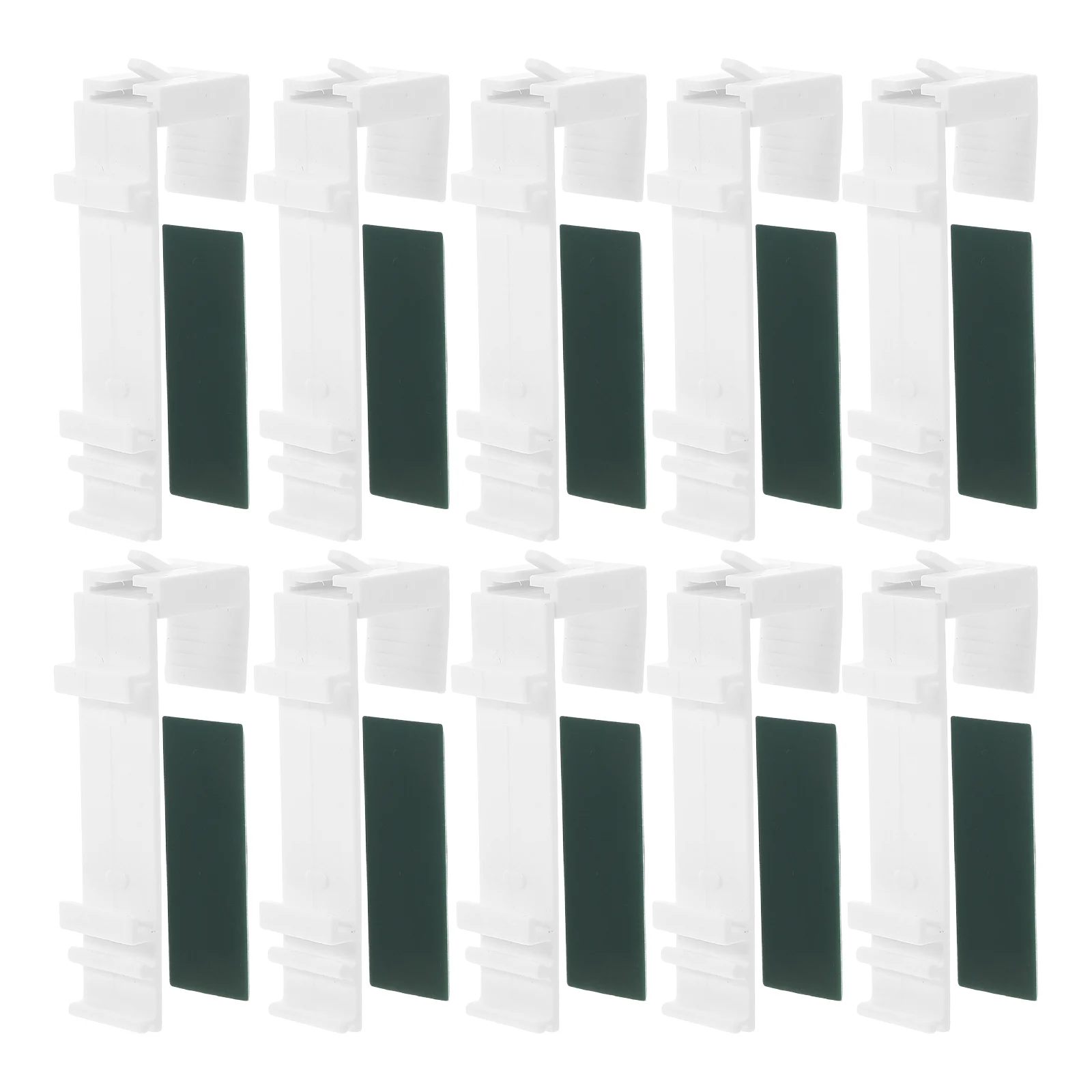 

10Sets No Drill Self Adhesive Curtain Brackets Hooks for Pleated Venetian Roller Shades Window Blind Holders Blind Brackets