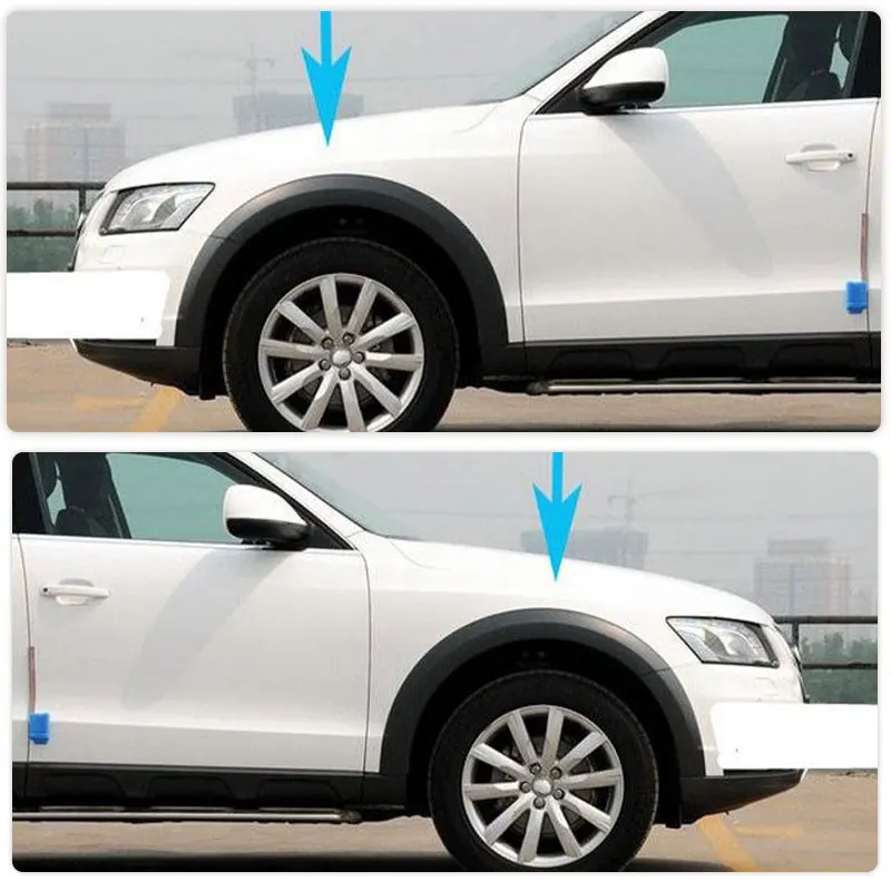 Car Wheel Arches ABS Black for Audi Q5 Standard 2009-2016 Racing Fender Wheel Modling Trims Wheel Arch Mudguard Body Kits