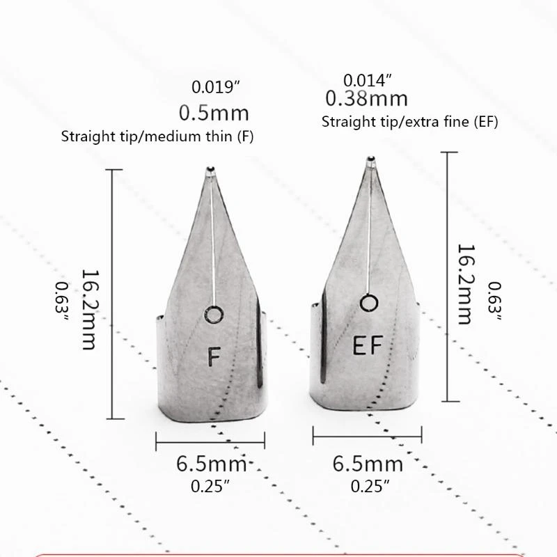 W89C 5 piezas Fuente lápiz Fuente lápiz recta 0.5 mm 0.38 mm Opcional fácil reemplazar sin problemas para los maestros