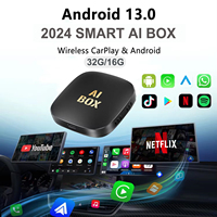 Car 4G Smart AI Box for Car Radio with Wired CarPlay Plug and Play Ai Box 2+16G/2+32G Play Ai Box for Android 13 for YouTube