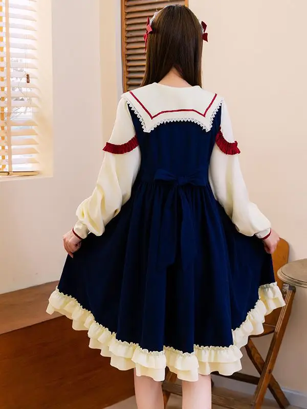 Children Clothing 2024 Spring New Girl Dress Girl Korean Version Trendy Children Birthday Dress Long Sleeved Skirt