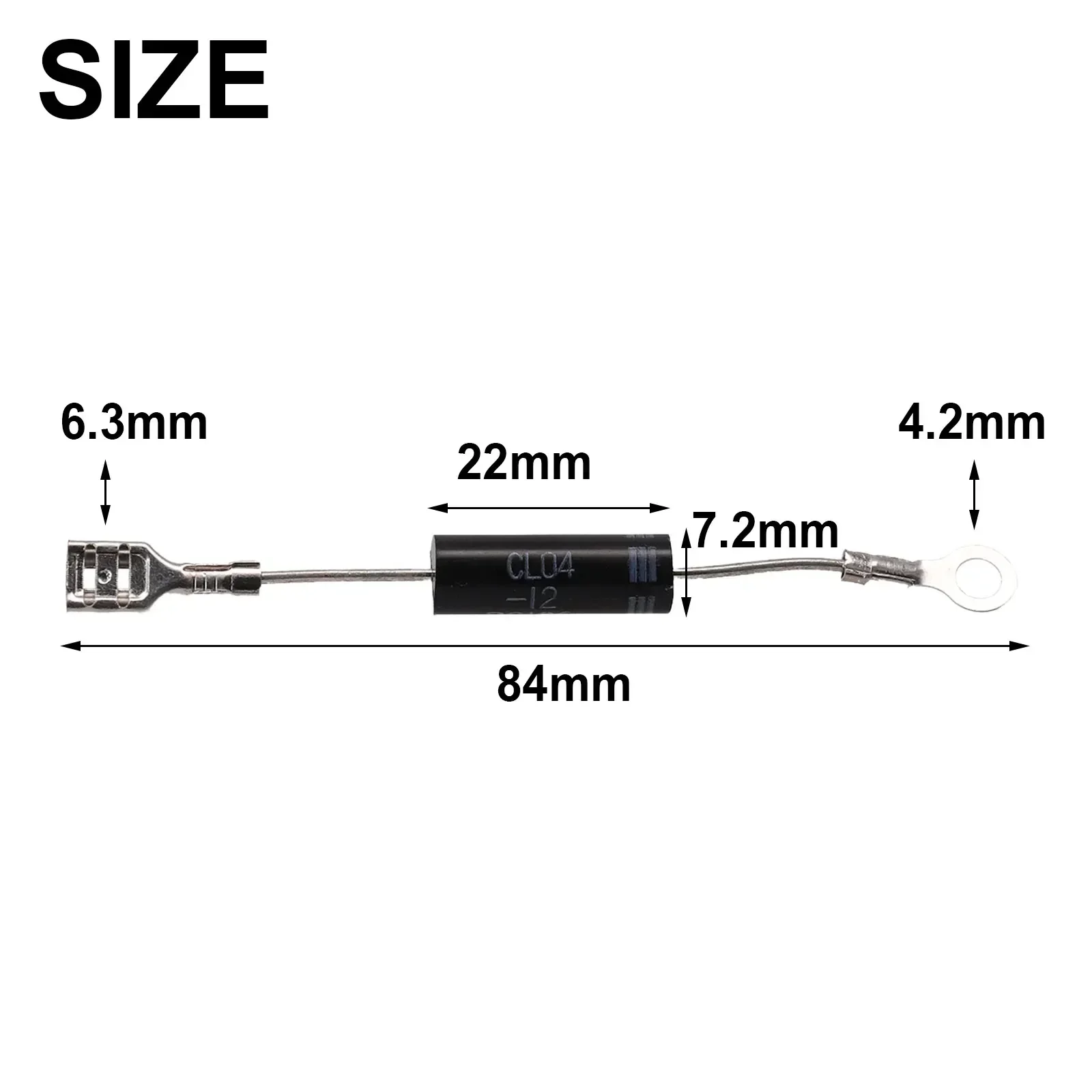 Pratical Diode CL04-12 Unidirectionele Eenvoudig Te Installeren Algemene Hoogspanningsmicrogolfoven Sterke Compatibiliteit