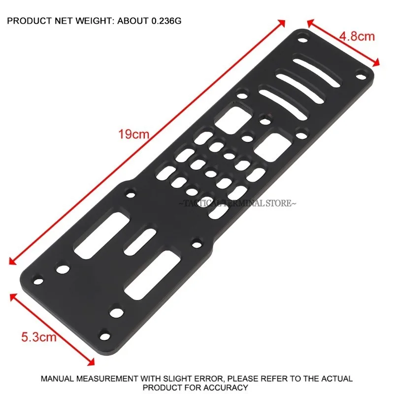 Modular Holster Adapter Aluminum Alloy Platform Hunting Holster Quick Pull Adjustable for Hunting Airsoft Camping MOLLE Gear
