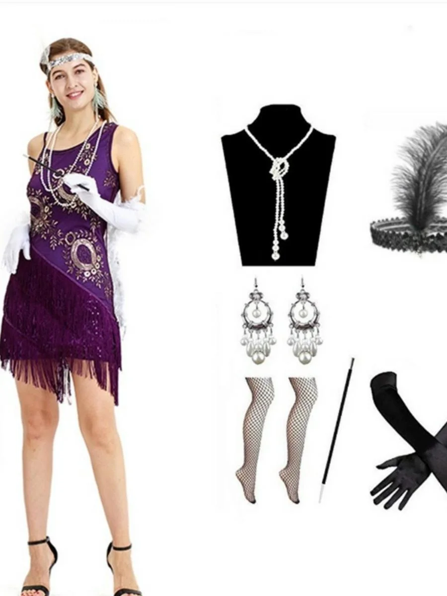 

Ретро 920-е годы с блестками ter Dr Латинские танцы Dr Сексуальная весенняя коллекция со средней талией Женский модный костюм КТВ без бренда