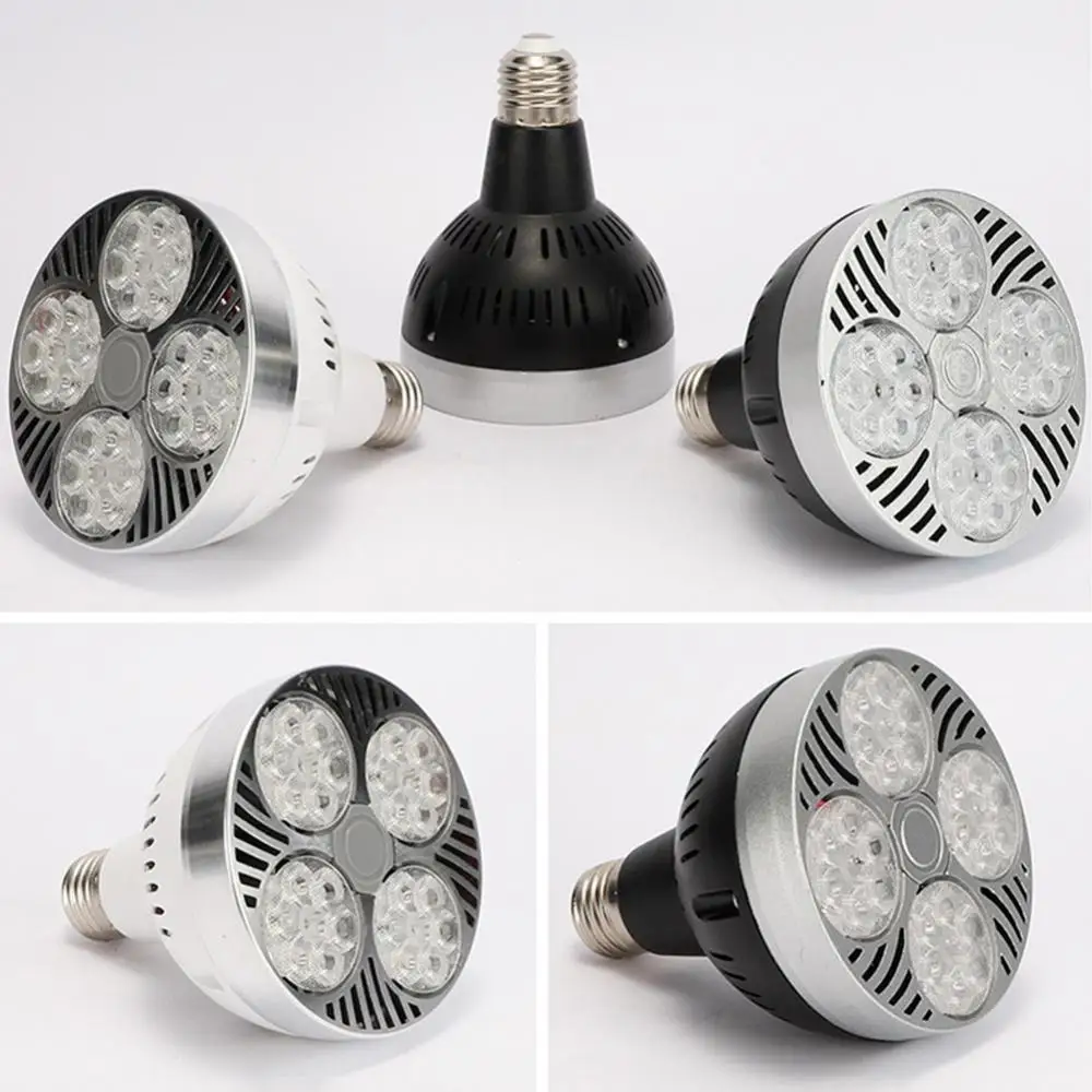 Restaurant Office E27 35W P30 PAR30 24 LED Bulb Light 3000-6000K 3200LM Spotlight Lamp for Home Studio Low Power Consumption