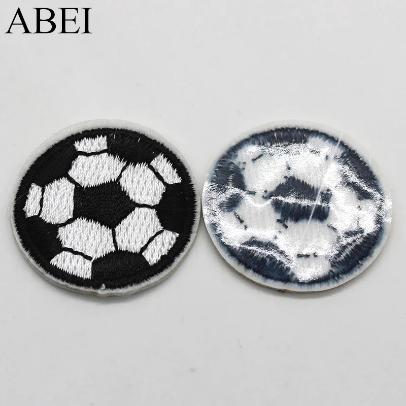 10pcs/lotCartoon football cloth paste wholesale computer embroidery back glue decal clothing accessories clothing patch