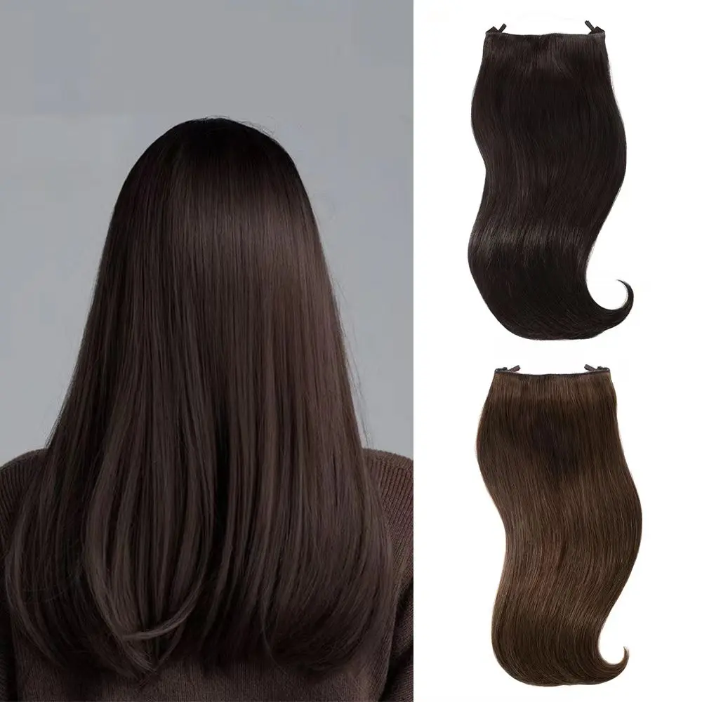 

Synthetic Invisible Wire No Clips In Straight Hair Extension Secret Wire One Piece Hair For Women HAIRSTAR