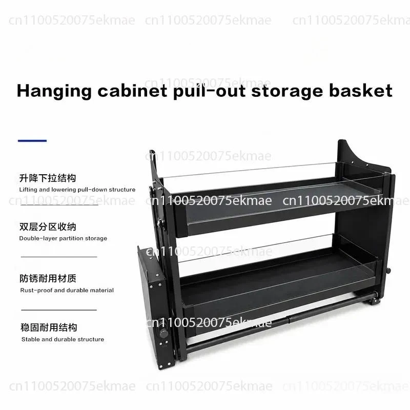 Kitchen Top Cabinet, Hanging Cabinet, Lift Basket, Drop-down Cabinet, Snack Seasoning Storage, Lift Basket Factory