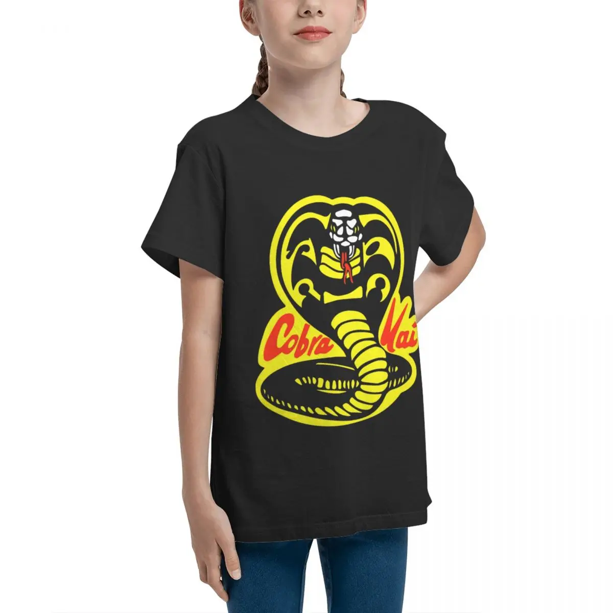 Blackd 44 The Cobra Kai For Sale High grade Tees Novelty Casual Home Round neck Teeanger T-Shirt