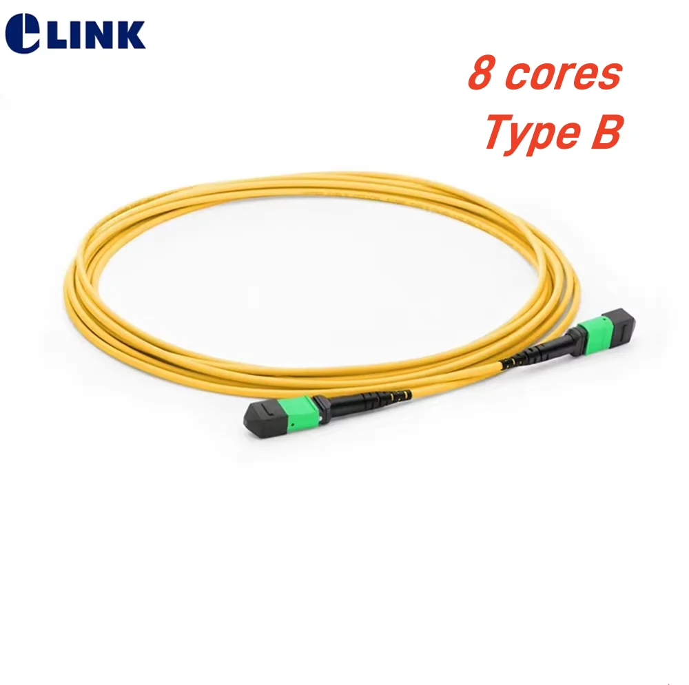 MPO fiber optic patchcord 8 cores singlemode Type B SM female male round cable 1M 3M 5M 10m 15m20mMPO/APC ftth jumper 8C 3mm