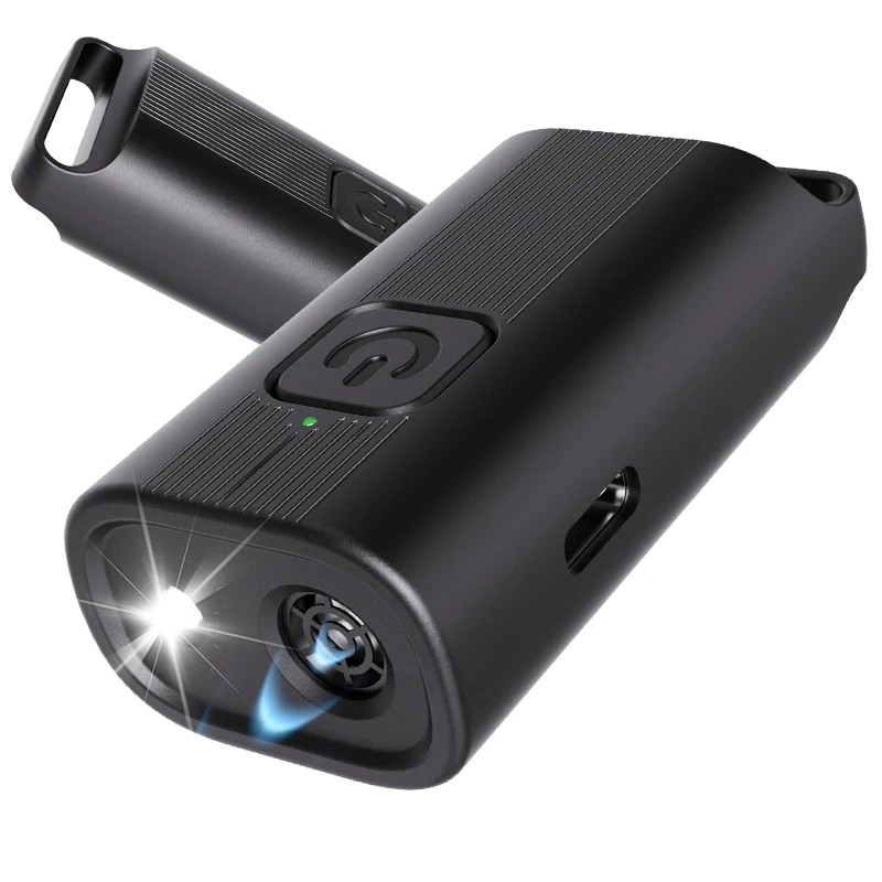 

P12 Mini Ultrasonic Dog Deterrent, 15-30kHz Sweep Frequency, Strobe Light, 300mAh Type-C, 1H Work Time, Auto-Off 20s