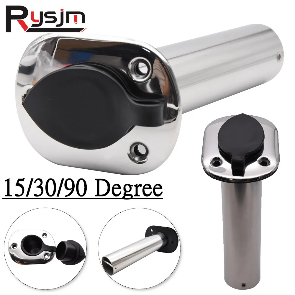 HD 2PCS 30 Degree Stainless Steel Fishing Rod Holder Flush Mount Boat Marine Hardware boat accessories Spain/ Russia Warehouse