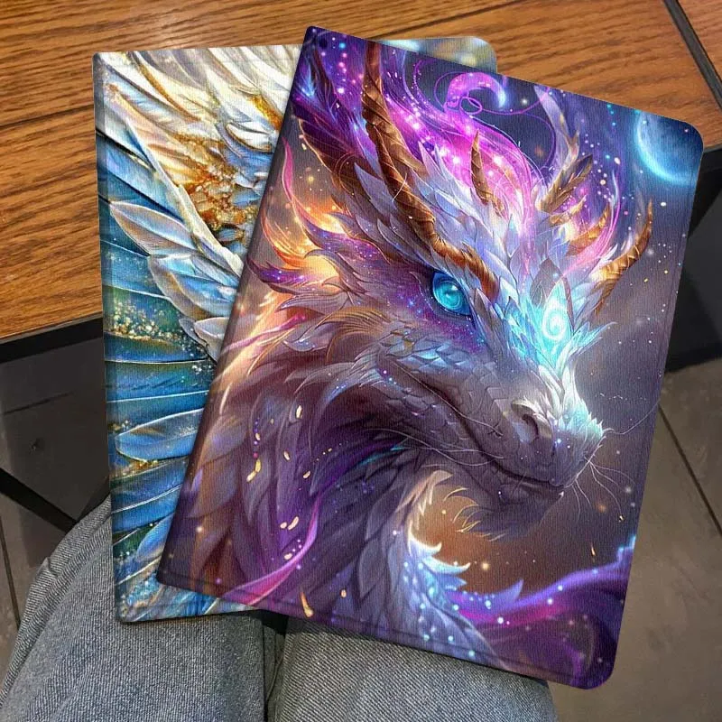 

Cool Sparkling Dragon Head For Honor Pad 8 V8 9 GT MagicPad 13 3 2 Tab MatePad Pro Air 12 X 12.6 Foldable Tablet Case Gift