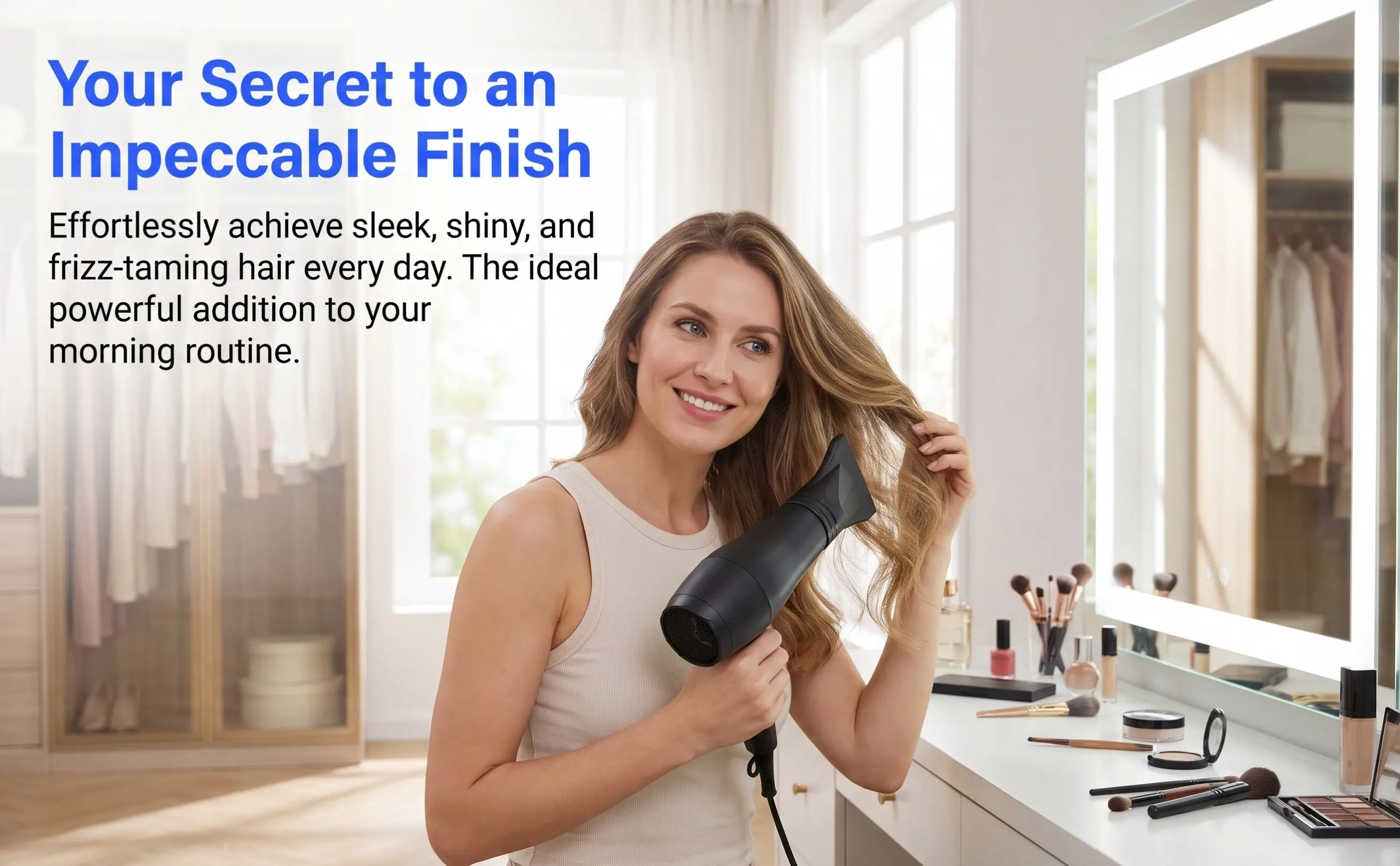 2Pcs Black Hair Dryer Nozzle Professional Diffuser Attachment for Styling Straight Curly Hair Reduces Heat Damage Universal Fit