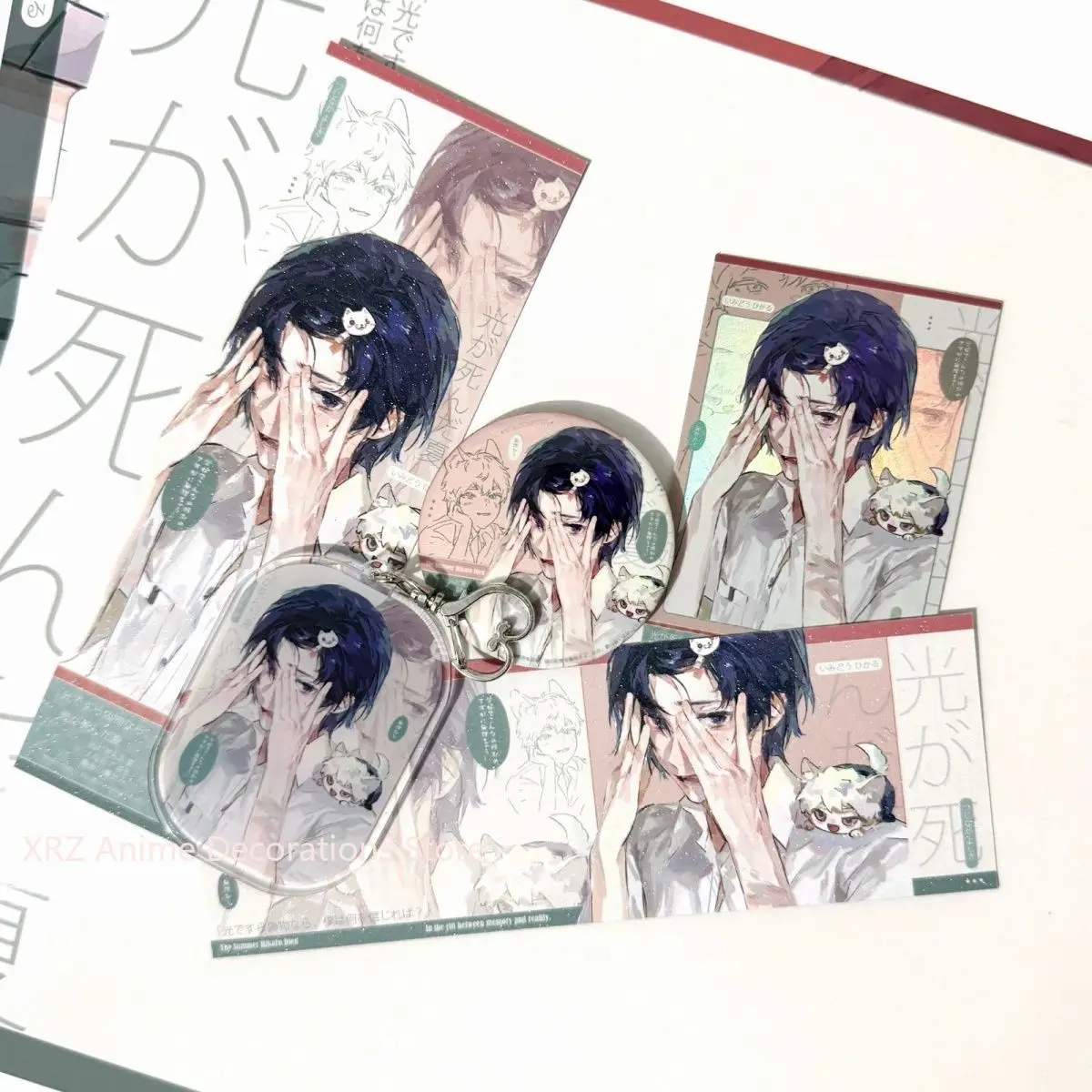 

Летние Hikaru Died Jun Nakajyo, милые значки в стиле аниме, броши, брелок, кулон, коллекция лазерных билетов, подарки на день рождения