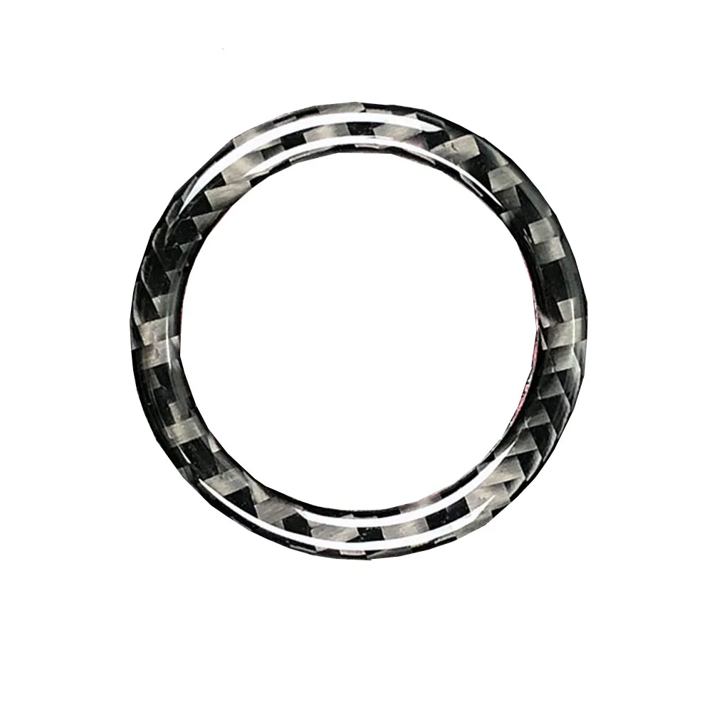 For AUDI Q5 Q7 A5 A7 A4L A6L Engine Start Stop button Ignition Key Ring Sticker 3D Carbon Fiber Trim Interior Accessories