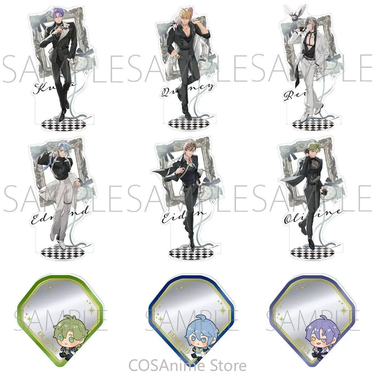 

Handsome Suit Series Game Acrylic Stand Figure Cosplay Model Ornament Desktop Decor Collection Standing Sign 10cm